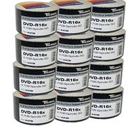 Ritek Bulk Buy Traxdata Full Face Printable 16x DVD-R 4.7GB - 600 Discs - Buy The Box