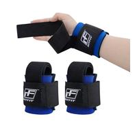 RitFit Lifting Straps + Wrist Protector For Weightlifting, Bodybuilding, MMA, Powerlifting, Strength Training - With Neoprene Padding ~ Men & Women - One Size Fits All (Blue)