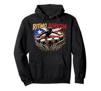 Ritmo Boricua Puerto Rican Drum Power Design Pullover Hoodie