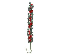 RiToEasysports 1:12 Mini Dollhouse Garden Decoration Rose String, Dollhouse Miniature Decor Doll House Accessories with Resin Wire Material for Easel Swing Tree Wall (Red Rose)
