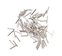 RiToEasysports 100 Pcs Single Crimp Sleeves Kit, Stainless Steel Resistant Wire Rope Connectors, with Compression Tool Compatibility, for Fishing Line and Trolling Gear (1.2#)