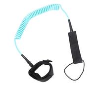 RiToEasysports 10ft Coiled Paddle Board Leash, 360° Rotation 7mm Thick TPU Paddleboard Surfboard Leash for Shortboard, Longboard, Paddleboard, Kayak (Green)