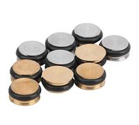 RiToEasysports 10Pcs Flute Plugs, Open Hole Metal Silicone Plug Covers with Soft Removable Design for Flute Beginners Repair Parts