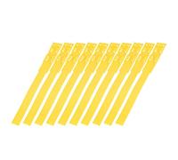 RiToEasysports 10pcs Premium Identification ID Collars for Animal Marking, Durable Plastic Cattle Bands for Farm Use, Colors Variety (Yellow)