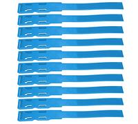 RiToEasysports 10pcs Premium Identification ID Collars for Animal Marking, Durable Plastic Cattle Bands for Farm Use, Colors Variety (Blue)