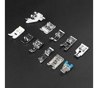 RiToEasysports 11PCs Sewing Machine Press Foot -set - Professional Craft and Time Saving Efficiency Suitable for Most Household Function Sewing Machines (11-piece plastic box set)