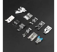 RiToEasysports 11PCs Sewing Machine Press Foot -set - Professional Craft and Time Saving Efficiency Suitable for Most Household Function Sewing Machines (11-piece pink box set)
