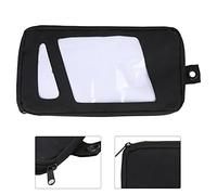 RiToEasysports 13.4in Surfboard Fin Storage Bag, PVC Canvas Bag for Surfing Accessories, with Double Mezzanine for Water Sports Gear