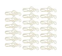 RiToEasysports 20pcs Music Metal Stoply, Portage and Déidire Pliers/Holder to Organize Documents, Ideals for The Office and The House (Golden)