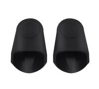 RiToEasysports 2Pcs Saxophone Mouthpiece Caps Sax Clarinet Protective Rubber Cover Dual-Piece Set Universal Fit for Sax and Clarinet with Soft Durable Material (Black)