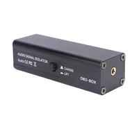 RiToEasysports 3.5mm Audio Signal Isolator, Aluminum Alloy Ground Loop Noise Filter for Car Studio Home Theater, Passive Hum Eliminator with Electromagnetic Shielding and Intelligent Circuit