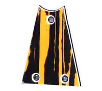 RiToEasysports 3 Hole Triangular Design Guitar Rod Cover with a Lively Sample Plate, Suitable for Most Guitar Brands, Material: Plastic (GR38 Yellow and Black Stripes)