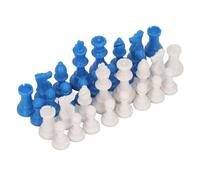 RiToEasysports 32Pcs Standard Chess Pieces Educational Entertainment, Portable and Lightweight for Camping or Outdoor Activities, Stylish Design and Durable with King Height of 49mm and