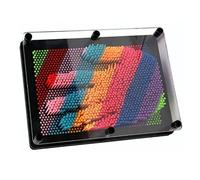RiToEasysports 3D Pin Art Board Toy, Colorful Improve Imagination Incredibly Patterns Handprint Pin Mold for Kids (Black Board (Black Board)