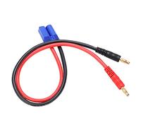 RiToEasysports 4.0mm Banana Head to EC5 Plug, 12AWG Extra Soft Silicone Wire with Gold Plated Technology, for RC Car Airplane Ship Models