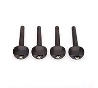 RiToEasysports 4/4 Ebony Violin Fittings, Durable Tone Adjustment Set, Essential for Medium and Violins, 12 Pieces for Violinists
