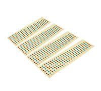 RiToEasysports 4Pcs Guitar Fretboard Stickers, Multi Color Notes Chord Practice Labels with Paper Material, for Beginners Learning