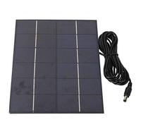 RiToEasysports 5.5W 6V Solar Panel,Mini Solar Panel DIY Safety Polycrystalline Silicon Solar Panel with DC Port Hiking Camping