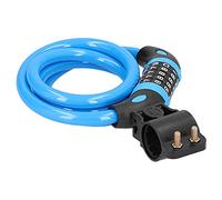 RiToEasysports 5 Digit Bike Password Lock, Combination Cable Lock for Motorcycle Scooter, Heavy Duty Security with Wire Rope (Blue)
