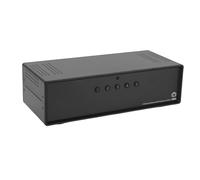 RiToEasysports 5 Port XLR Balanced Switcher, 5 in 1 Out Selector Box with Remote Control and Gold Plated Connectors, for Studio Live Setup and Audiophile Devices