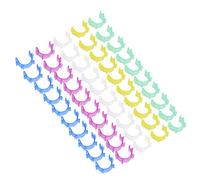 RiToEasysports 50PCs Coil Thread Brackets Colorful Coil Clamps Thread Control Holder Clumsy for Sewing Machine Accessories