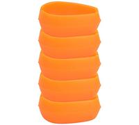 RiToEasysports 5pcs Fishing Method Feeder Mould, Silicone Non Easy Clean Bait Mold, with Compact Size 6.3x4.3x2.8cm, for Feeder Fishing Carp Equipment (Orange)