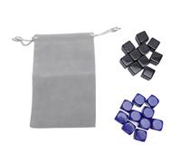 RiToEasysports 6 Sided Dice, 20 Pcs 16mm Blanks Dices Set Plastic Impact Proof 6 Sided Dices for Board Games with Storage Bag for Math Activities