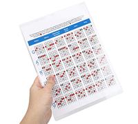 RiToEasysports 6 String Guitar Chords Poster, Colorful Wall Art Chart for Beginners with Essential Chords, Fretboard Diagrams, and Music Theory, for Acoustic Electric Guitar Players, Teachers,