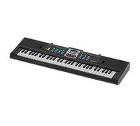 RiToEasysports 61-key Mini Electric Piano Portable Black Studio Toy for Children with Microphone, USB Cable and Teaching Function for Beginners