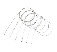 RiToEasysports 6Pcs Durable Guitar String Set with Anti- Alloy Winding for Guitar Players Nylon + Silver-plated Copper Alloy Winding for Beginners/Students (electric guitar strings)
