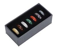 RiToEasysports 7Pcs Chakra Stones Healing Crystals Set Box Included - Craft Accessories for Meditation Enthusiasts