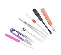 RiToEasysports 7pcs Durable Sewing Machine Cleaning Kit with Double Ended Brush for Professional Maintenance, for Household and Daily Use