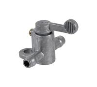 RiToEasysports 8mm 5/16'' Inline Fuel Tap Petcock Switch for Motorcycle Fuel Systems Easy Installation Silver Aluminum 1pc