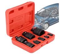 RiToEasysports 8pc Drive Adapter Socket Convertor Adaptor Set 1/4 3/8 1/2 3/4 1inch, Value Set, Size Identification, Versatile Usage, Convenient Storage with Plastic Case, Chrome-Molybdenum