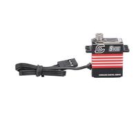RiToEasysports 9KG RC Digital Micro Servo, Full Metal High Sensitivity Low Noise High Stability, with IP66 Rating and Arm, for SCX10 III 1/18 RC Crawler Upgrade (Red)