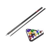 RiToEasysports 9MM Snooker Pool Cues, Carbon Durable Professional Billiard Pool Cues Stick Snooker Rod Supplies Accessory Black Pool Cue
