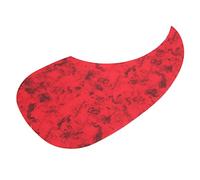 RiToEasysports Acoustic Guitar Pickguard, 2Pcs Mirror Effect Red Tortoise Scratch Resistant Guard Plate, with Soft Surface for Easy Installation, for 38 to 41in Folk Guitar (Red tortoise shell drop