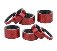 RiToEasysports Adjustable Carbon Fiber -bicycle Trunk Trunk -wash Machine Kit Slightly 5/10/15/20mm 8PCs for the Handlebar (Red)