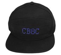 RiToEasysports Adjustable LED Display Caps, Cool Hat with Text Animation and Music Rhythm for Concerts Carnivals Clubs and LED Parties