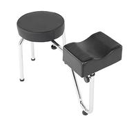 RiToEasysports Adjustable PU Leather Tattoo Leg Arm Rest Pad Pedicure Footstools Chair Comfortable for Salon Studio Spa Black (Black)