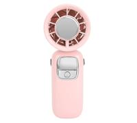 RiToEasysports Adjustable Wind Speeds Handheld Fan,100 Levels Portable Neck Fan with Foldable Design, Wearable Personal for Travel, Beach, Cooling Ice Magnetic Technology with LED (Pink)