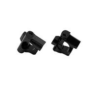 RiToEasysports Aluminum Alloy Front C Hubs, 2Pcs RC Car Upgrade Parts with Bearing Design for More Precise Turning, for Losi 1/18 Mini T 2.0 2WD Truck (Black)