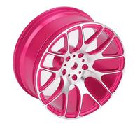 RiToEasysports Aluminum Alloy RC Wheel Rims Set for 1/12 Scale MN128 MN86 G500 RC Cars Enhanced Stability Off Road On, Performance Optimized, Reinforced Structure, Multi-Surface Adaptability (Pink)