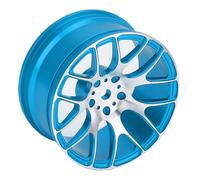 RiToEasysports Aluminum Alloy RC Wheel Rims Set for 1/12 Scale MN128 MN86 G500 RC Cars Enhanced Stability Off Road On, Performance Optimized, Reinforced Structure, Multi-Surface Adaptability (Blue)