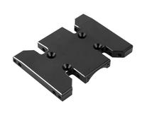 RiToEasysports Aluminum Alloy Skid Plate, Durable Transmission Mount for SCX10 PRO RC Cars, Balanced Ride, Easy Install and CNC Fine Manufacturing, Heat Dissipation, Black Hard Coating (Black)