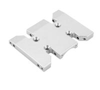 RiToEasysports Aluminum Alloy Skid Plate, Durable Transmission Mount for SCX10 PRO RC Cars, Balanced Ride, Easy Install and CNC Fine Manufacturing, Heat Dissipation, Black Hard Coating (Silver)