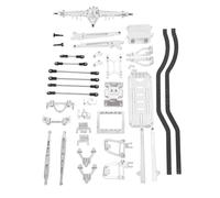 RiToEasysports Aluminum RC Chassis Frame Set, RC Shock Tower, Versatile Compatibility, Modular Construction, with Innovative Design, for SCX10 2 Wheel Drive Crawler Cars