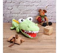 RiToEasysports Animal Soft Hand Doll Puppy Gloves Interactive Toys for, Lint Material, Develops Hand-eye Coordination, Storytelling, 1 Piece for the Child's Game (Crocodilian 28cm)