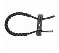 RiToEasysports Archery Wrist Rope Adjustable Polyester Braided Bow Wrist Sling Iron Plus Polyester 23 X 7.5 X 2.5 Cm for Compound Bow Hunting Target Practice Adults (Black)