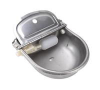 RiToEasysports Automatic Animal Drinking Water Bowl with Stainless Steel Design for Horses, Cows and Dogs Suitable for Farms and Gardens 27x25cm